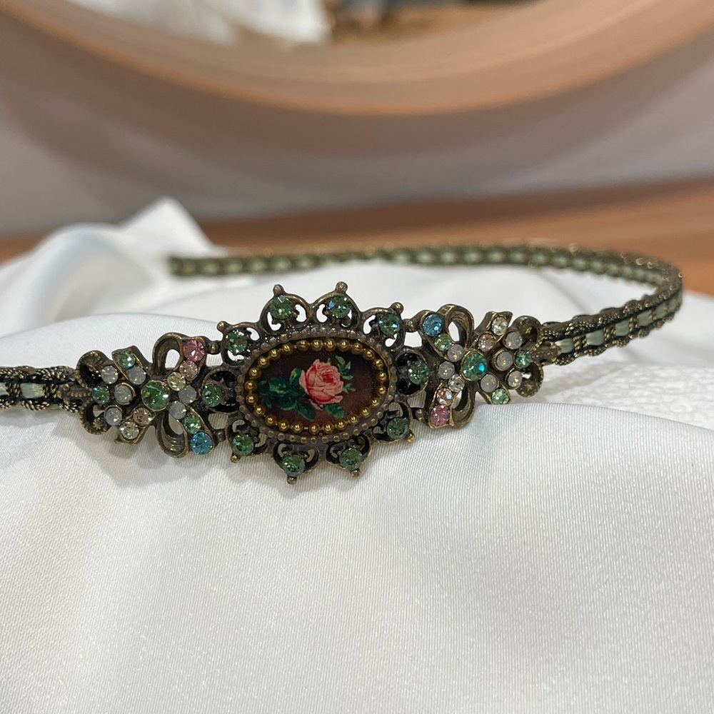 Michal Negrin Vintage Floral Hairband - Picture 2 of 3